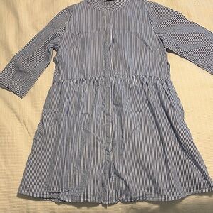 Tuckernuck Blue Striped Royal Shirt Dress